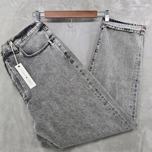Imogene and Willie Harper Jeans womens 33 Grey Selvedge Straight Leg Denim